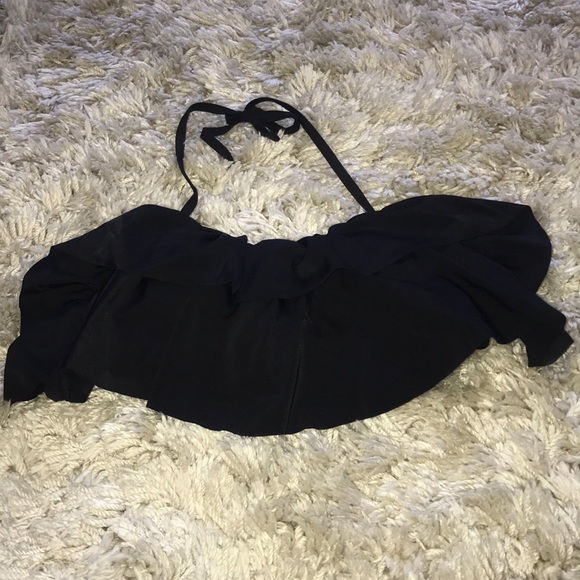 Ruffle Backless Halter two piece. - Picture 3 of 5